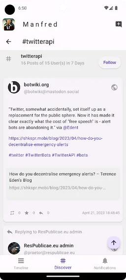 Manfred screenshot 3