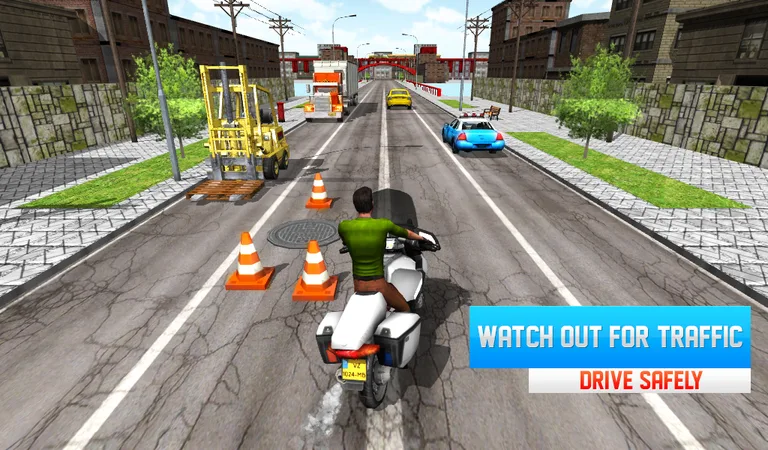 Moto Race 3D screenshot 1