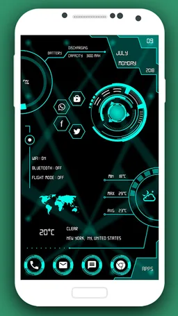 Hi-tech Circuit Launcher 2018 - Hitech Theme screenshot 6
