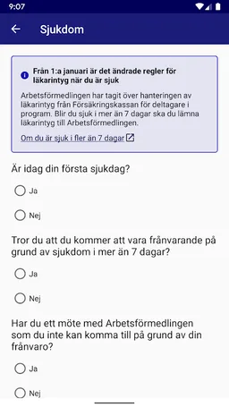 Arbetsförmedlingen Mina sidor screenshot 3