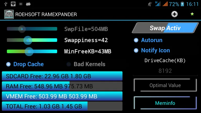 ROEHSOFT RAM Expander (SWAP) screenshot 11