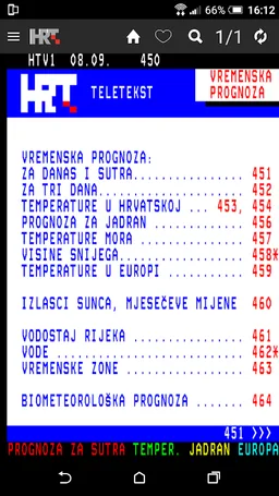 HRT Teletekst screenshot 3