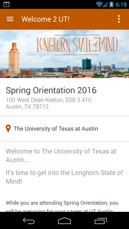UT Austin Orientation screenshot 1