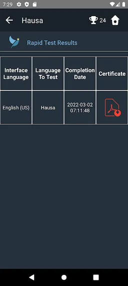 Hausa Language Tests screenshot 20