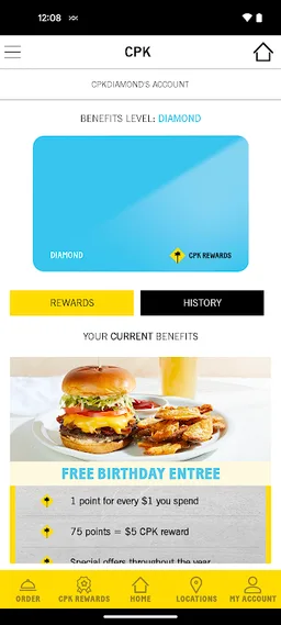 CPK Rewards screenshot 1