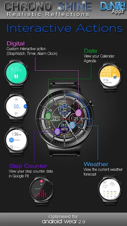 Chrono Shine HD Watch Face screenshot 4