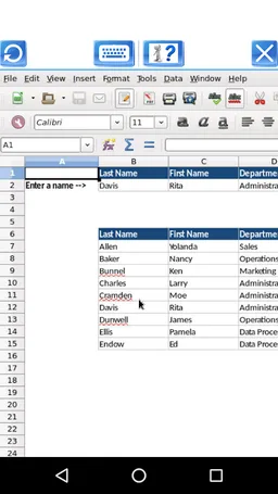 AndroCalc Spreadsheet editor f screenshot 6