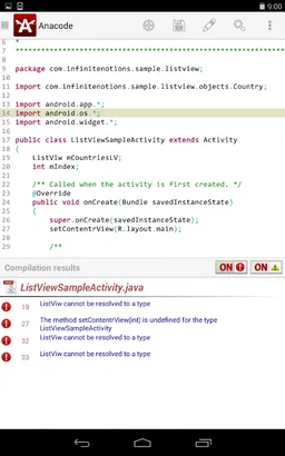 Anacode IDE Android/C/C++/JAVA screenshot 12