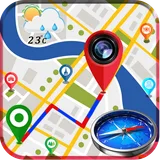 GPS Map Camera - Compass & Navigation icon