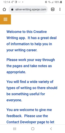 CREATIVE WRITING screenshot 2
