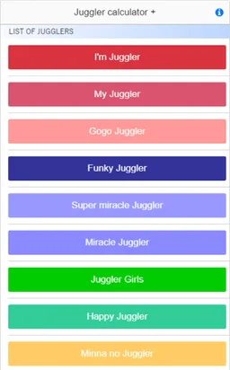 Pachislot Juggler calculator + screenshot 1