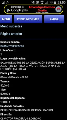 Subastas de la Agencia Tributaria screenshot 10