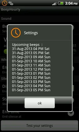 Beep Hourly screenshot 3