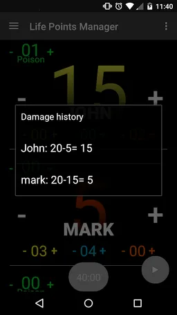 Life Points Manager screenshot 1