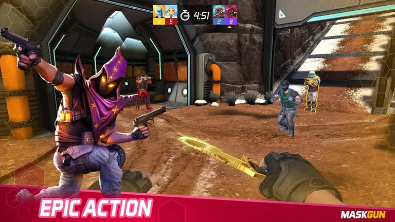 MaskGun Multiplayer FPS - Free Shooting Game screenshot 1