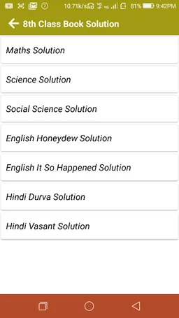 CBSE Class 8 Book Solution - 8th class book Guide screenshot 1