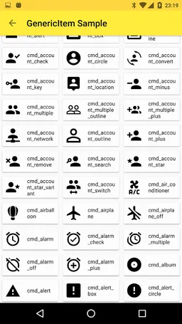 FastAdapter Sample screenshot 1