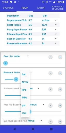 Hydraulic Slide Calculator screenshot 5