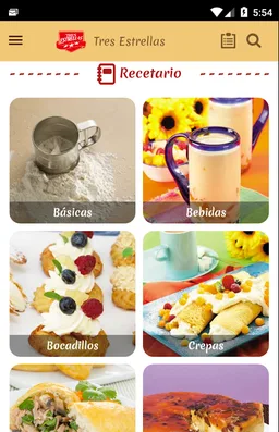 Recetario Tres Estrellas screenshot 2