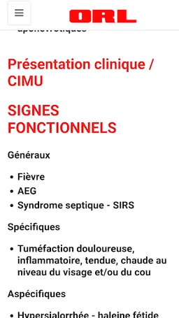 O R L (Oto-Rhino-Laryngologie) screenshot 2