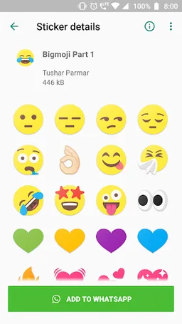 Bigmoji - WAStickerApp screenshot 3