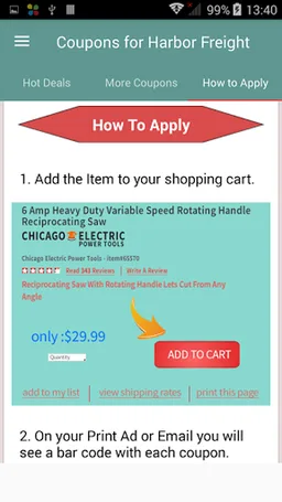 Coupons for Harbor Freight screenshot 3