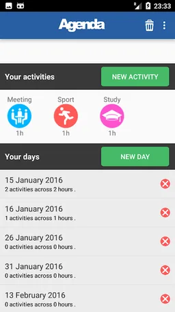 Agenda Planner Organizer screenshot 1
