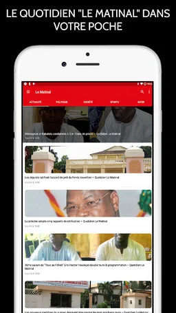 LE MATINAL :Actualité au Bénin screenshot 2
