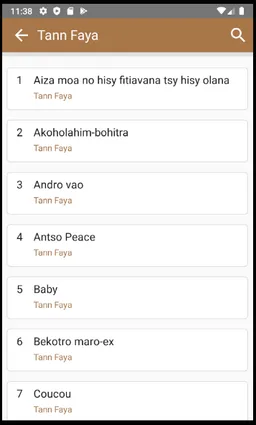 Tononkira Malagasy Misy Code screenshot 1