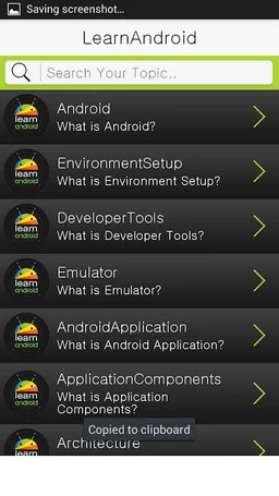Learn Android screenshot 2