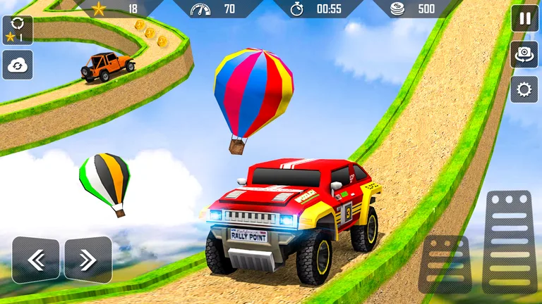 Offroad Jeep Driving Tricky Stunt Master screenshot 1