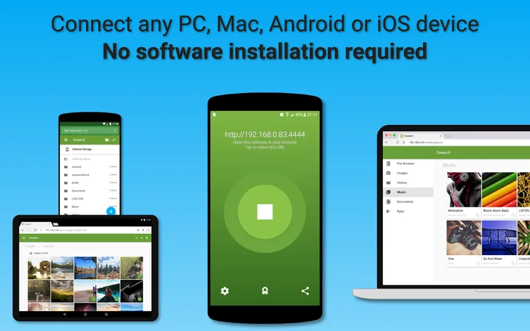 Sweech - Wifi File Transfer screenshot 4