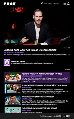 funk – Webserien, Dokus, Vlogs, Shows screenshot 6