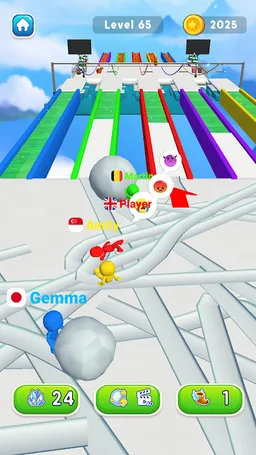 Snowball Runner: Ice Race screenshot 1