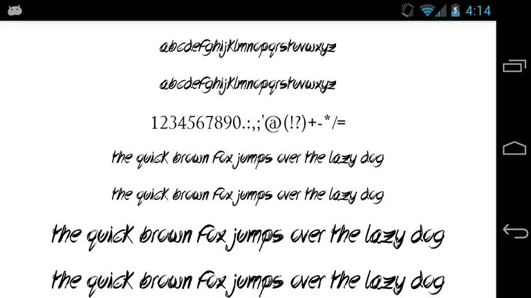 Fonts for FlipFont 50 Brush screenshot 4