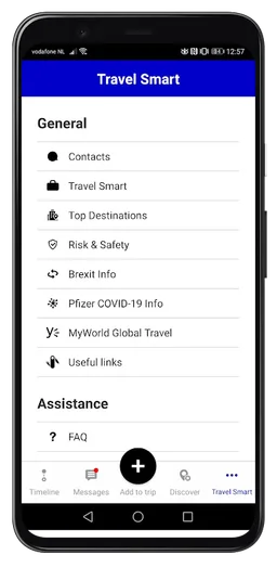 Travel Smart – Pfizer Travel screenshot 1