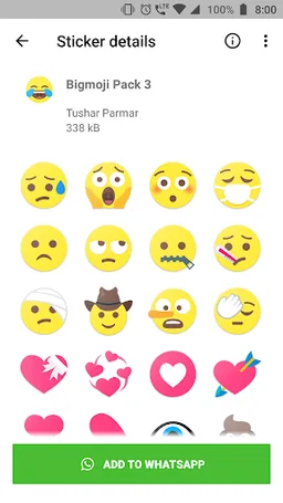Bigmoji - WAStickerApp screenshot 4