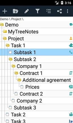 MyTreeNotes Lite screenshot 4