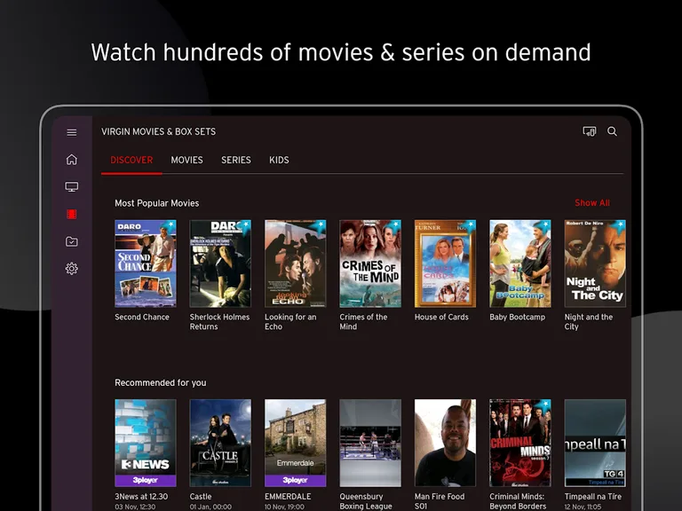 Virgin TV Anywhere Ireland screenshot 9