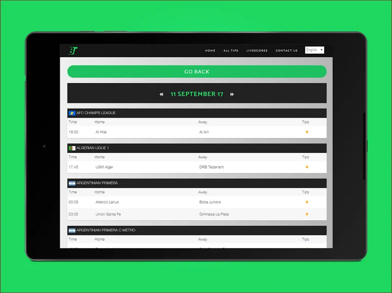 Football Predictions App screenshot 1
