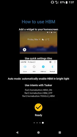High Brightness Mode screenshot 2