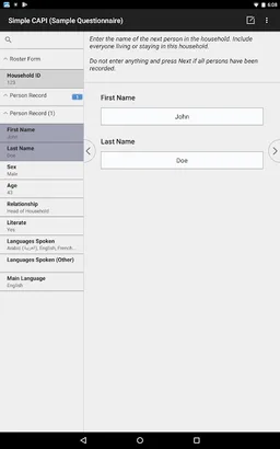 CSEntry CSPro Data Entry screenshot 18