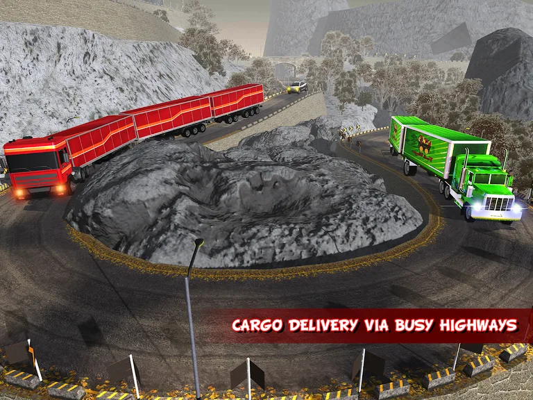 Multi-Trailer Truck Cargo: Mountain Drive screenshot 15