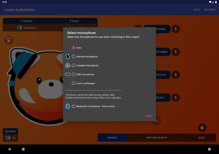 Lesser AudioSwitch screenshot 3