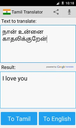 Tamil English Translator Pro screenshot 3