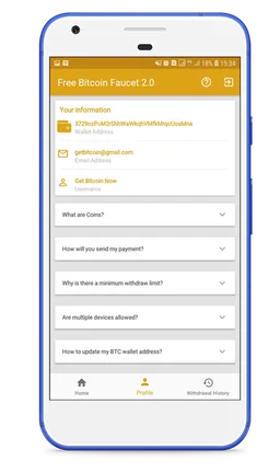 Free Bitcoin Faucet 2.0 screenshot 4