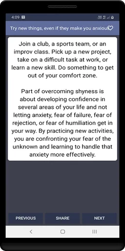 How to overcome shyness screenshot 2