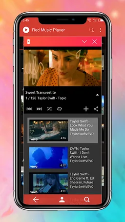 Free Music - Red Player screenshot 5