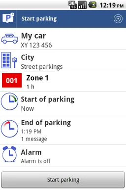 Parking SMS Scheduler screenshot 2