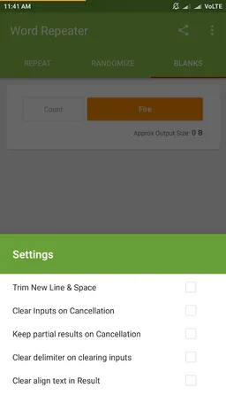 Word Repeater & Blank Text screenshot 2